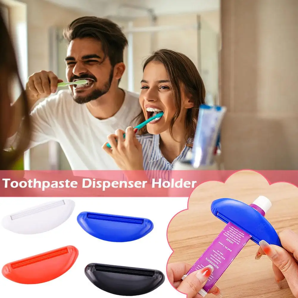 1PC Multifunction Manual Toothpaste Dispenser Cream Squeezing Tube Clip Bathroom Squeeze Clamp Extruding Squeezer Paste R5R8