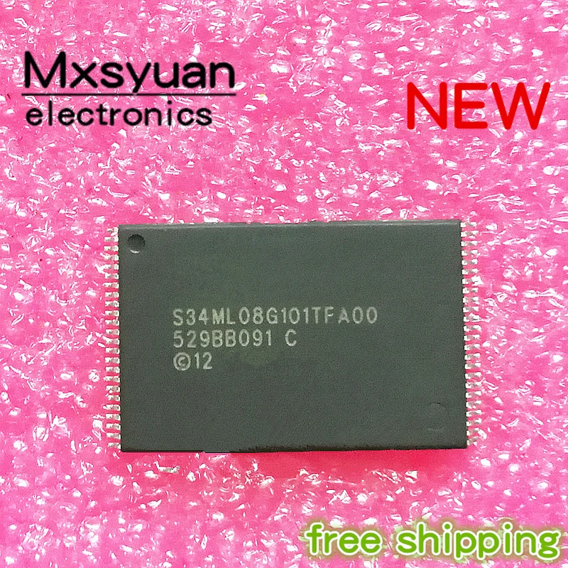 

5PCS/LOT S34ML08G101TFA00 S34ML08G101TFA000 S34ML08G101TFA003 TSOP48 New original