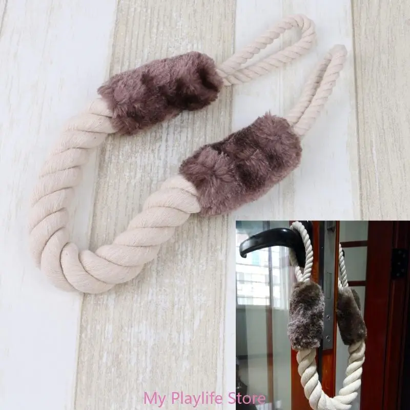 Doorstop Cotton Rope Knot Door Stopper Slamming Shut Door Handles Stoppers Door Window Protectors