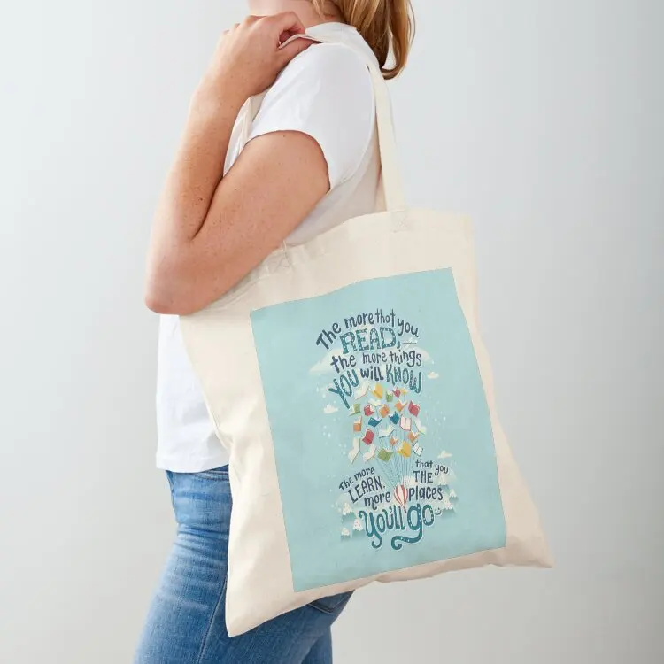 

Go places Tote Bag Women's shopper bag bags woman 2025 sac pour femme reusable shopping bag