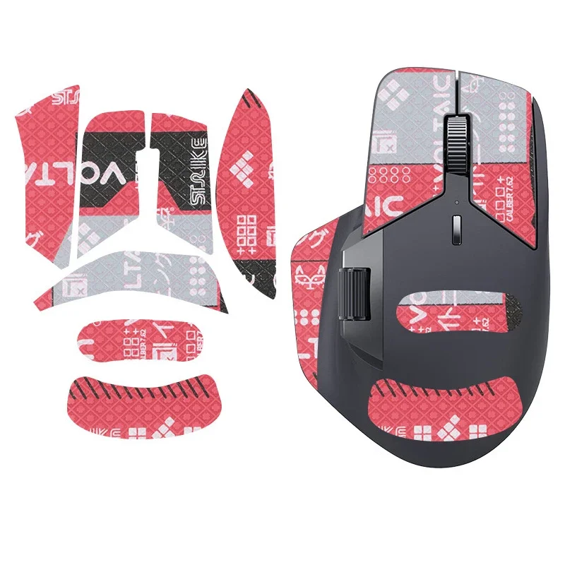 For Rapoo MT760 Gaming Mouse， 1-2 Set Lizard Skin Stickers， Anti Slip， Sweat Proof Gaming Parts