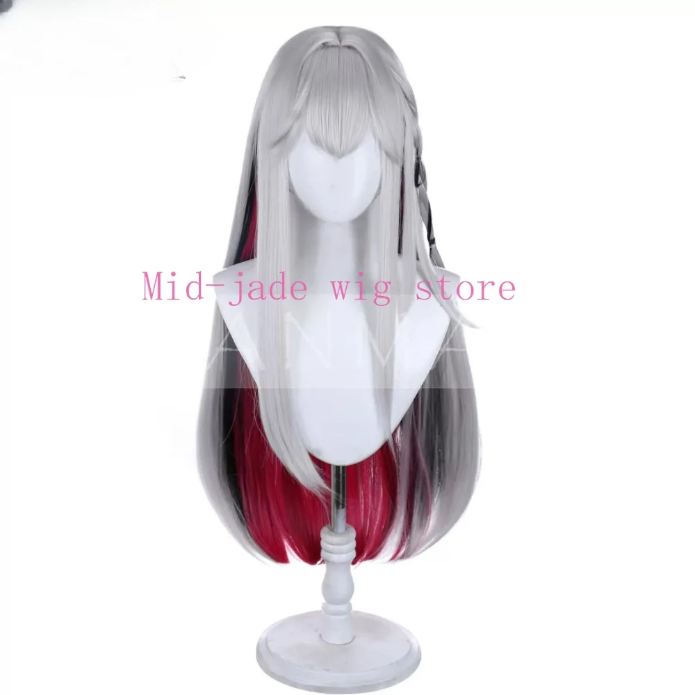 Xuzhao Cosplay Wig Gradient Braided Hair Realistic Scalp for Valentine Game Expo and Studio Photography