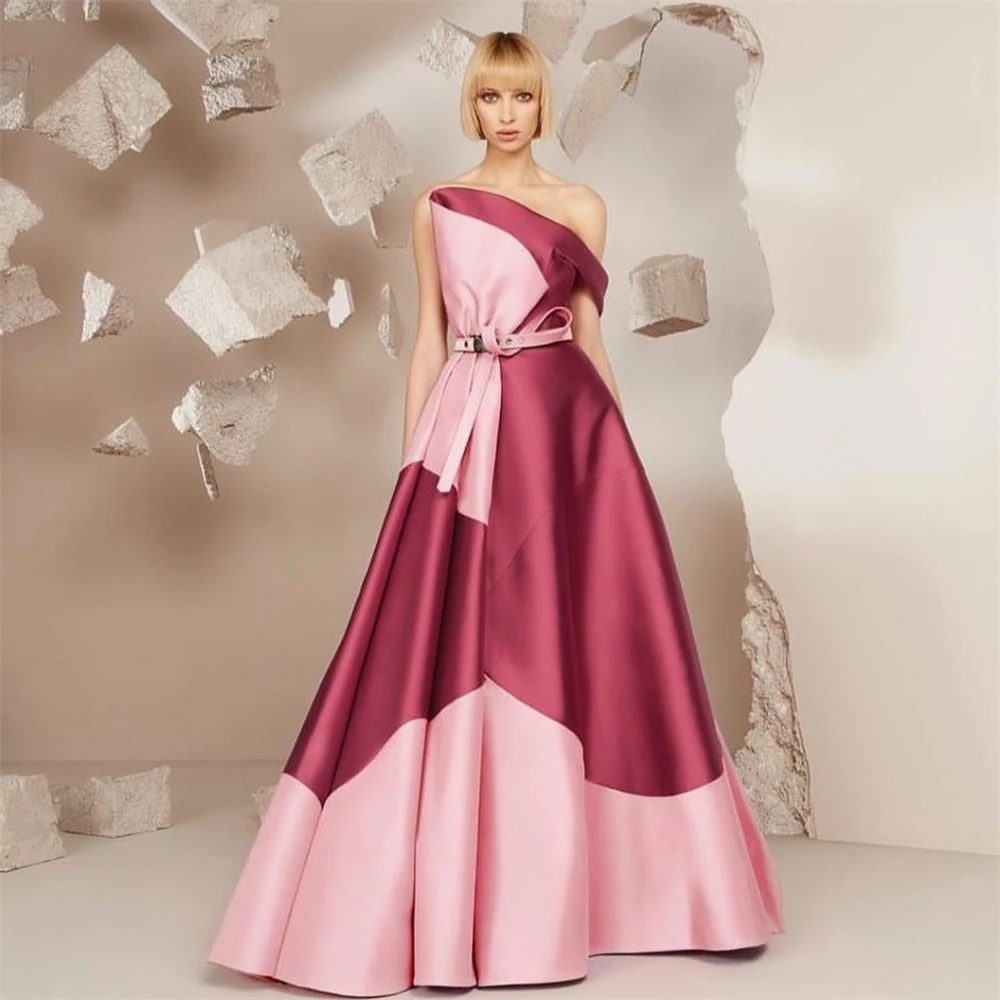 Customized Jiayigong  Simple  One-shoulder   Homecoming Fold Draped S Occasion Evening Gown  prom dress for girls