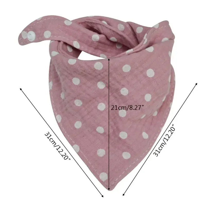 Baby Infant Cotton Bib Newborn Solid Color Scarf Feeding Saliva Towel Bandana Burp Cloth Boy Girl Shower Gifts