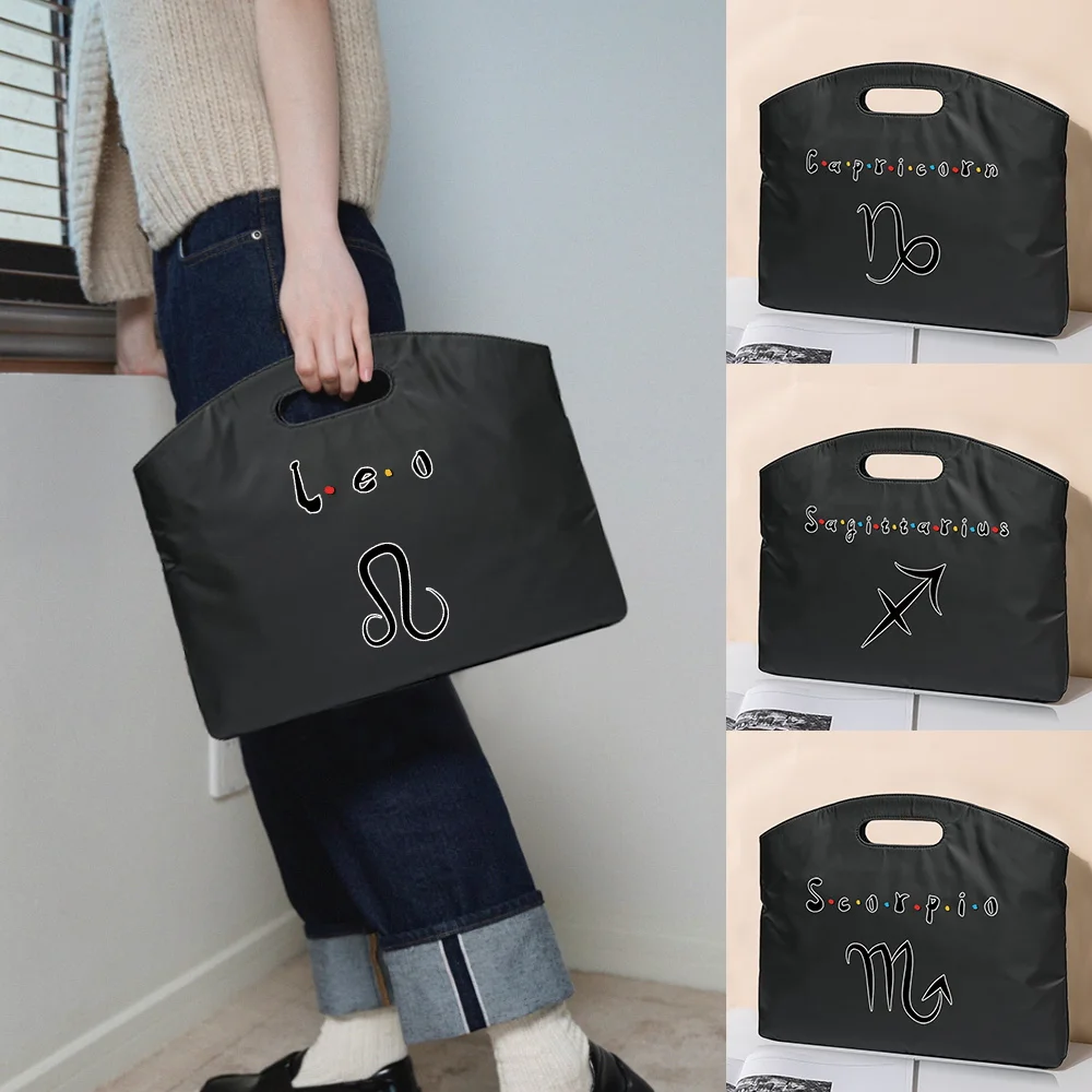 

Сумка для ноутбука, портфель, деловая сумка для документов, сумка для iPad, серия Constellation с принтом, унисекс, формат А4, офисные клатчи