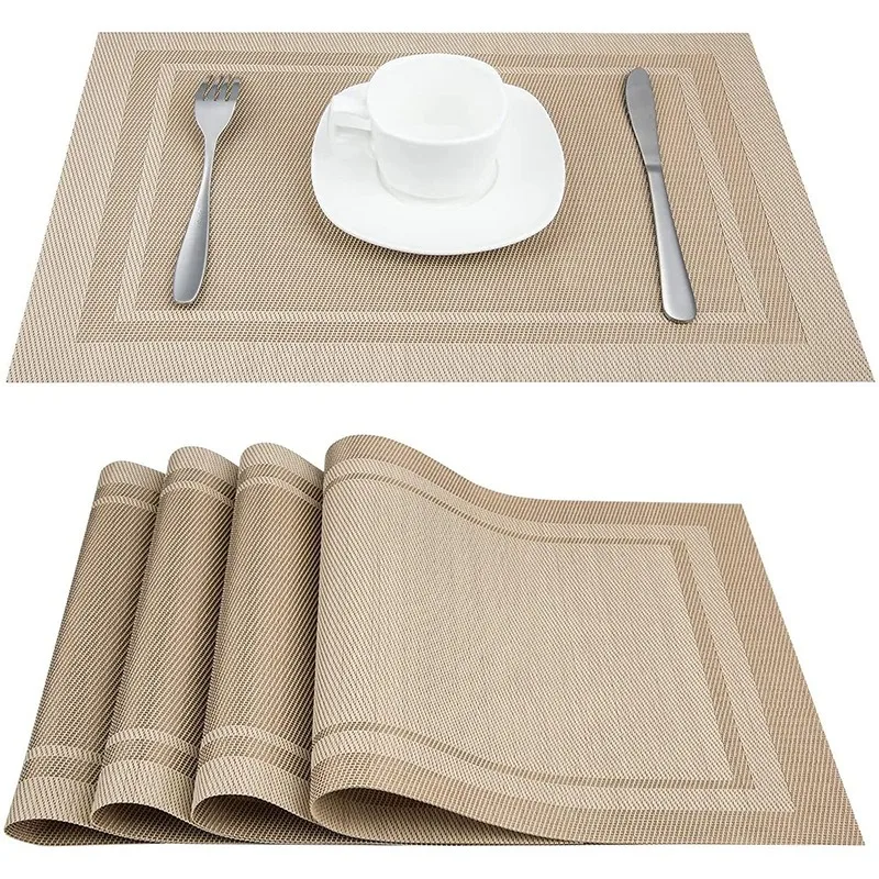 Washable Table Placemats, Non-Slip Bowl Pad Coaster, Modern Table Mat, Hotel Restaurant Decoration Accessories, Home Kitchen