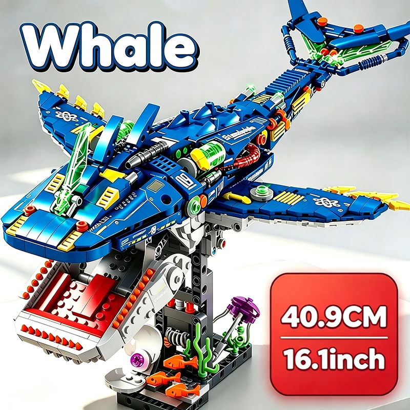 mechanical-whale-building-blocks-ocean-animal-hand-crank-movable-whale-model-diy-assembly-toy-children-birthday-christmas-gift