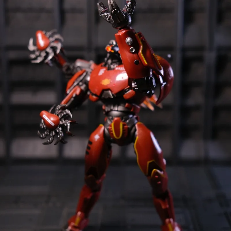 18cm Pacific Rim Mecha Action Figure Red Tramp Japanese Mecha Room Ornament Figura Model Toys 7 Inch Cool Birthday Present Gifts - view 4