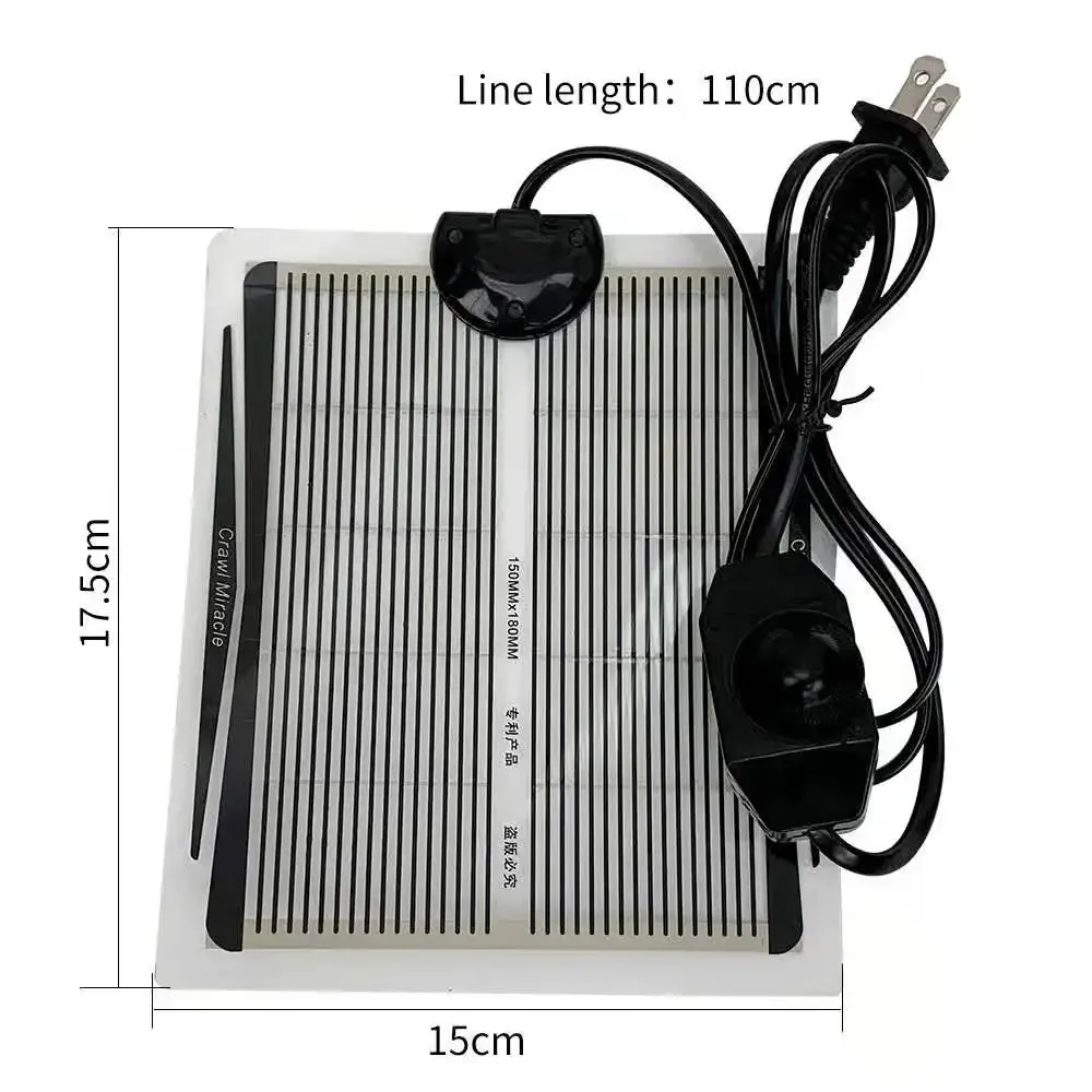 EU/US plug 5-35W reptile heating pad with adjustable temperature controller lizard turtle snake temperature pad incubator