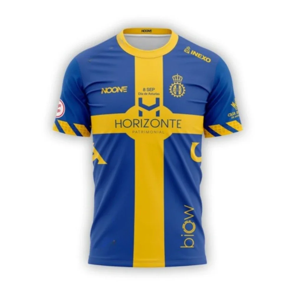 Blue and Yellow Football Jerseys - Cross-designed Sponsor High-quality Football Clothing for Fans