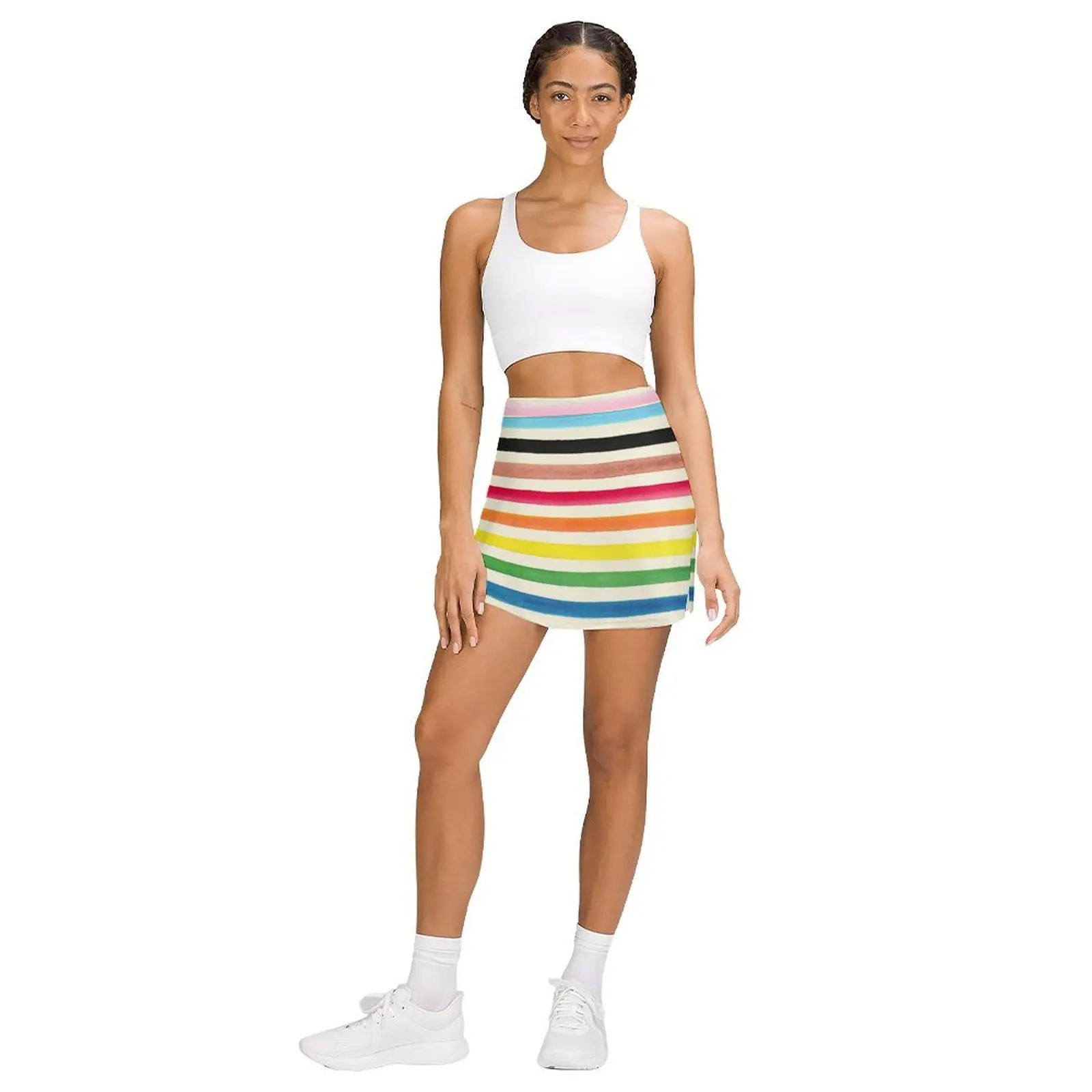 Progress Pride Stripes Mini Skirt dresses for prom Woman clothing 90s vintage clothes women's skirts trend 2024