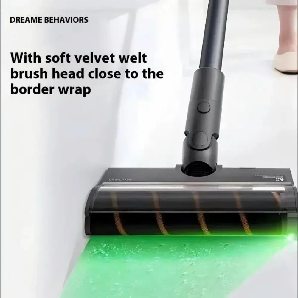 For Dreame V12/V12S/V12 Pro/V16/V16S/T20/T20 Pro/T30/T30 Neo Green Light Roller Brush with 2 Cleaning Brushes Vacuum Parts view 6