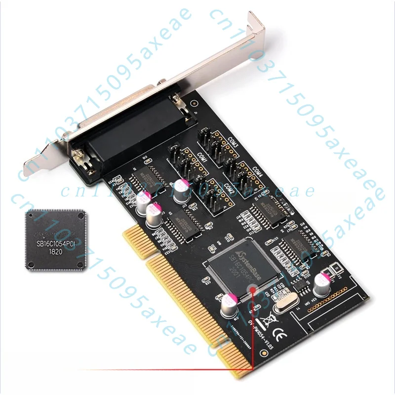 For Syba E1-PCI1054-4S PCI to 4 Port RS232 Serial Card DB9 with Power Port for POS Industrial