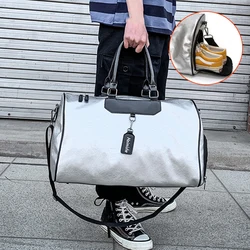Sports Shoulder Bag Lady Luggage Bags in Travel Bags with Tag Duffel Gym Leather Women Yoga Fitness Men Training Bag XA806WD