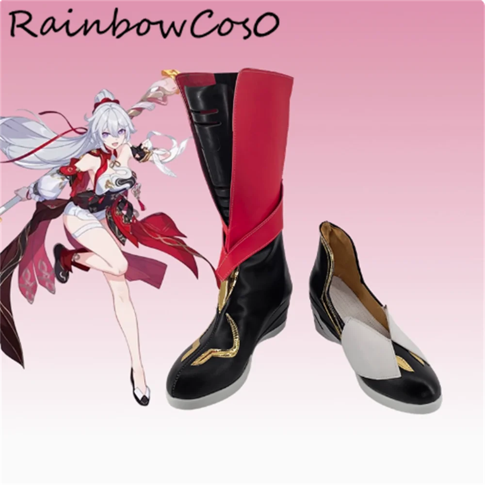 

Kiana Kaslana K 423 Honkai Impact Honkai: Star Rail Обувь для косплея Сапоги Игра Аниме Вечеринка Хэллоуин RainbowCos0 W4827