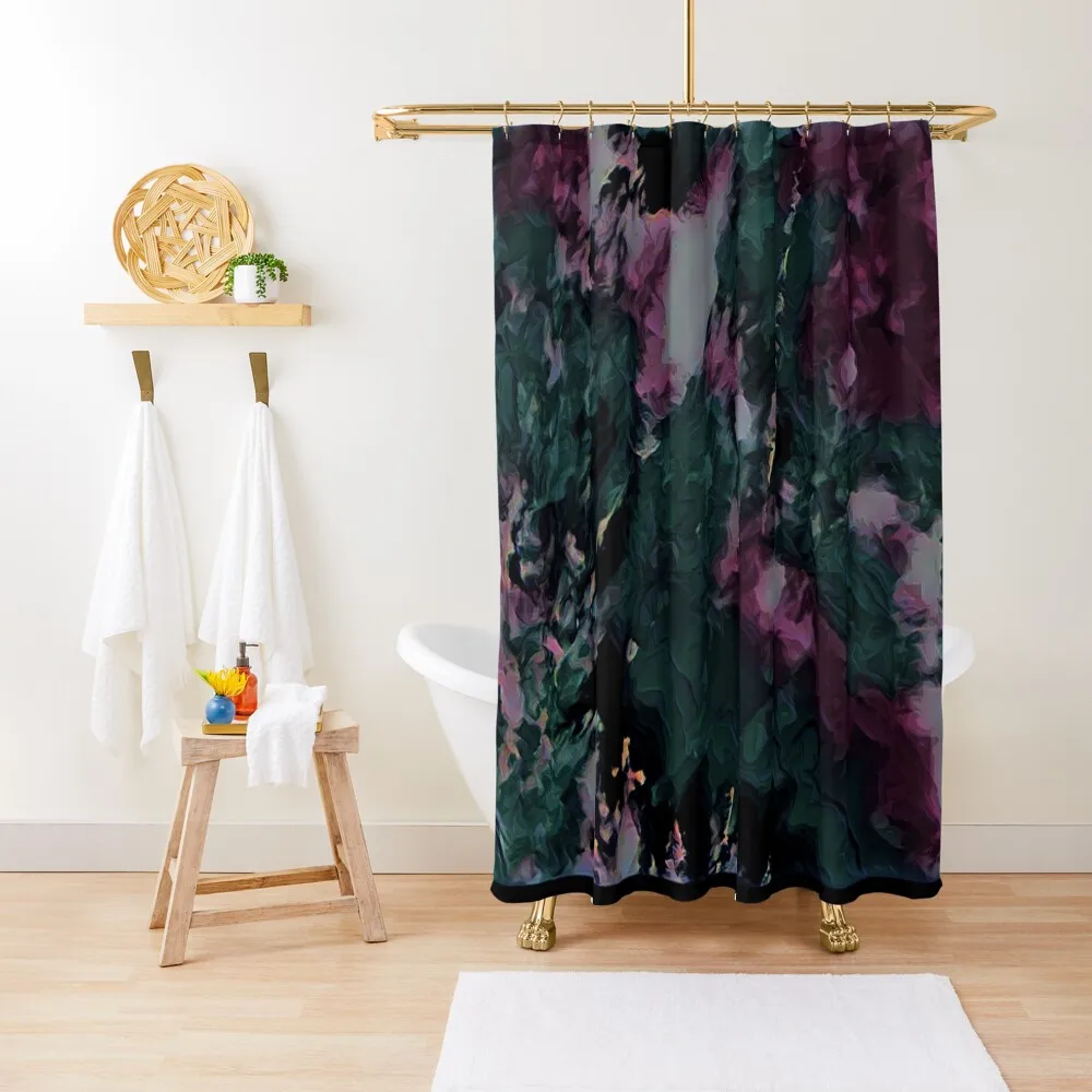 

Dark plants Shower Curtain Shower For Bathrooms Washable Waterproof Fabric Shower Bathroom For Bathroom Curtain