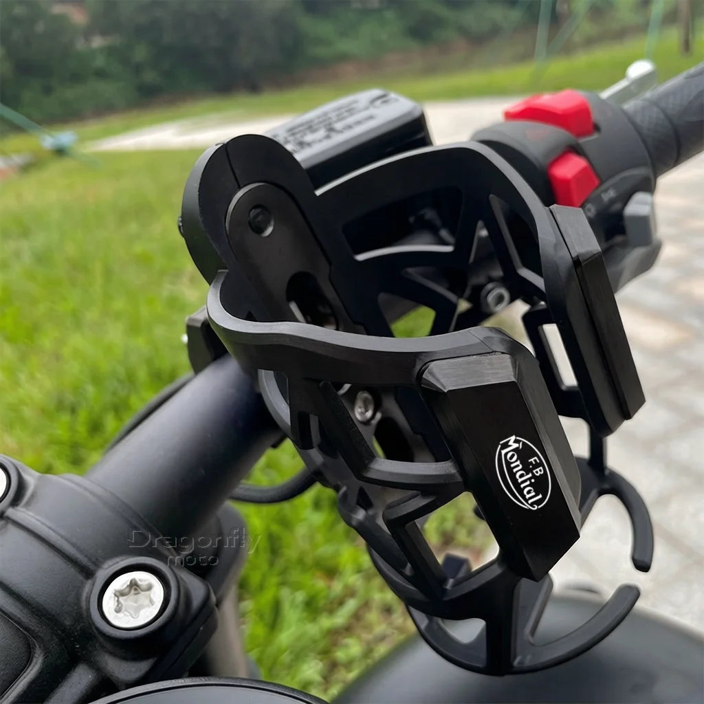 Cup Holder For FB Mondial Flat Track HPS 125 300 Hipster Imola SMT SMX 125 Enduro Motard Motorcycle Beverage Water Bottle Cage view 4