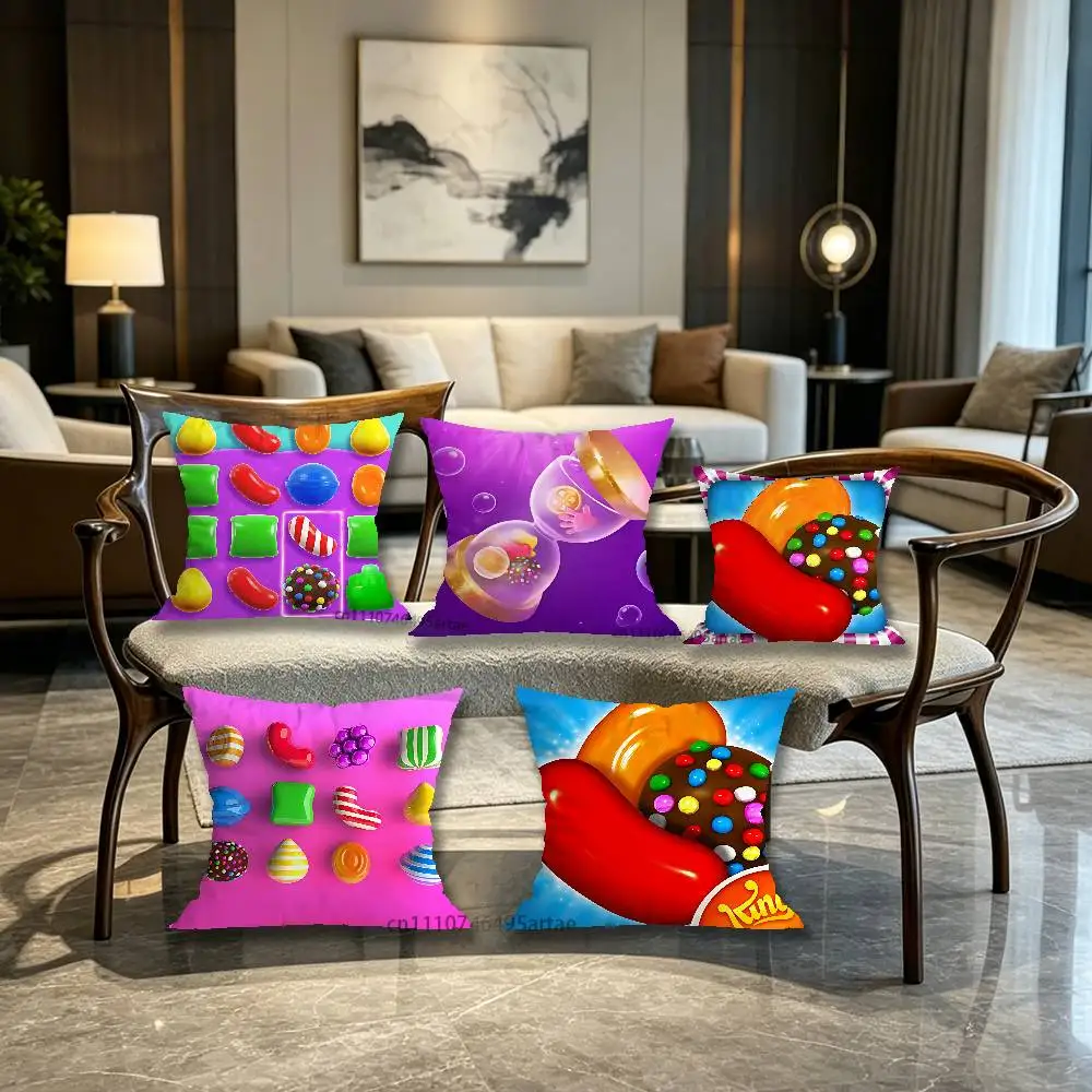 

Game Candy Crush Saga Pillow for Sofa Seat Chair Decorative/Modern Home Decor Print Throw Cushion