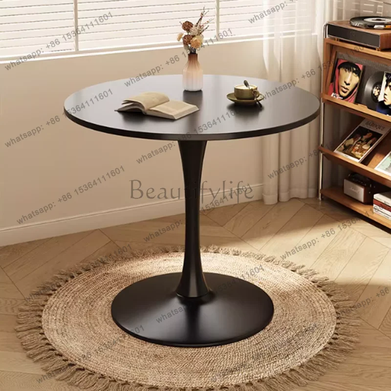 Outdoor Coffee Dining Table Space Saving Small Round Restaurant Reception Dining Table Designer Modern Muebles Kitchen Furniture