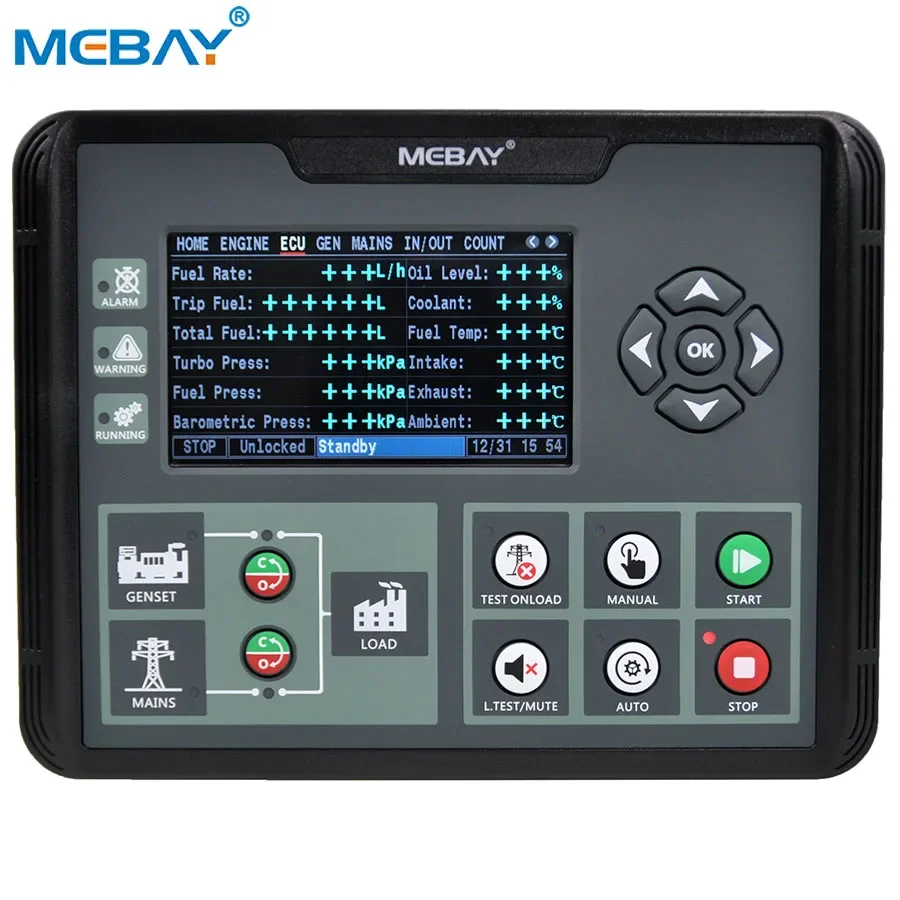 Mebay Remote ATS AMF Generator controller DC72D