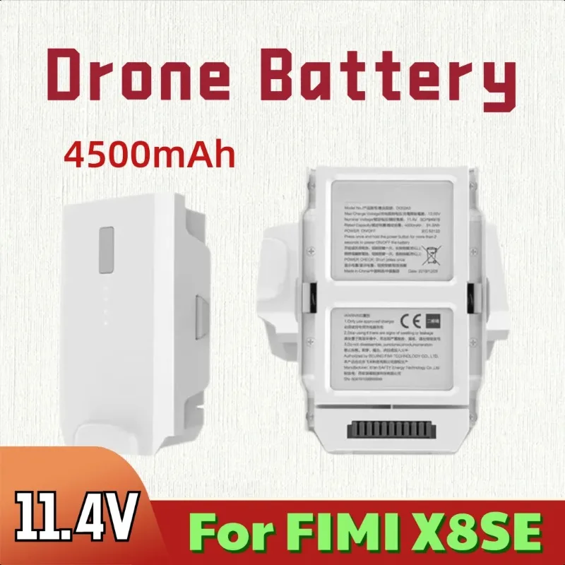 

11.4V 4500mAh For FIMI X8SE Drone Battery Lipo Intelligent Flight Battery