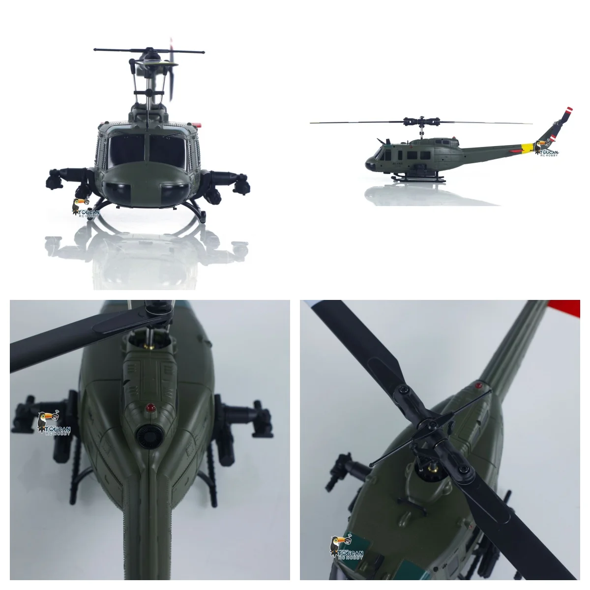 

1/48 2.4G RC Simulation C032 UH-1 Helicopter Reverse Flight Optical Flow Positioning Model Aircraft Adults Gifts Toy