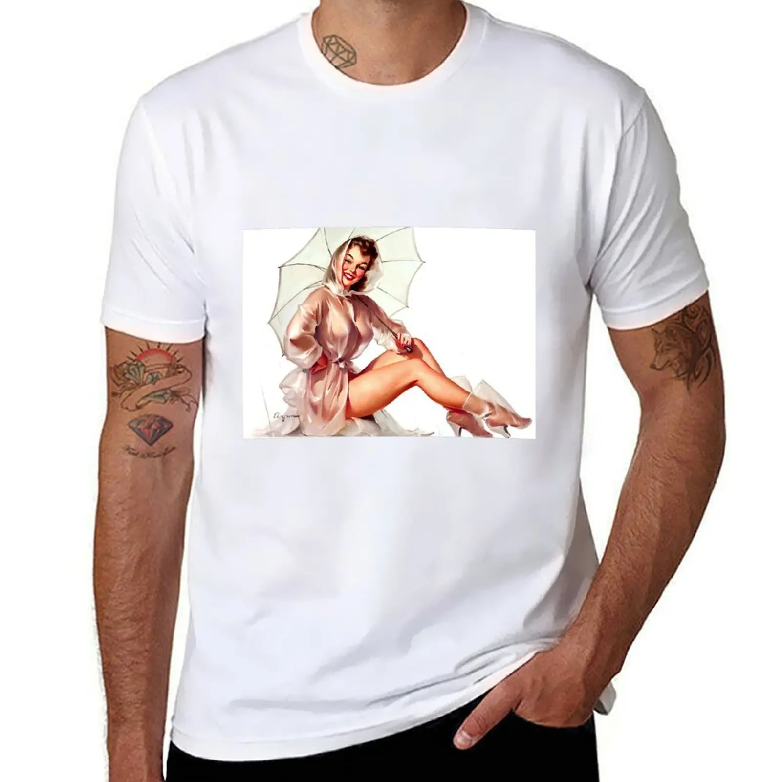 

Gil Elvgren Appreciation T-Shirt cotton t shirts man 100% mens graphic t shirts T-Shirt