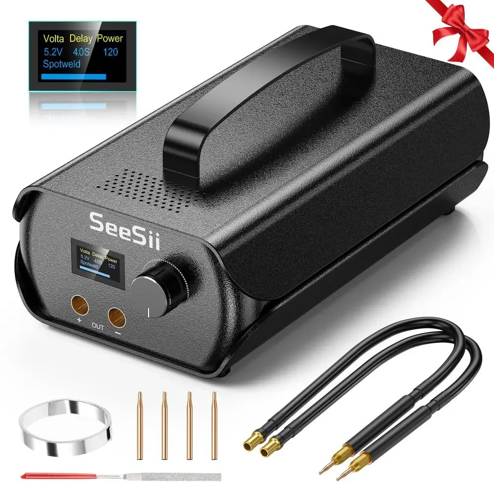 Farad Capacitor Battery Spot Welder 3000F MCU Automatic Power Adjustment 120 Levels Portable Welding Machine Spot Weld Pen 12H