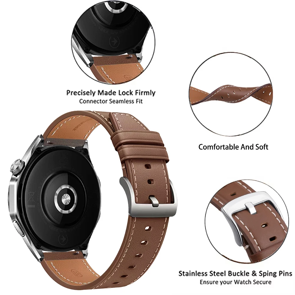 20mm 22mm Watchband for SUUNTO RACE 2/RACE S Strap Smart Watch for SUUNTO RUN/5 9 PEAK Pro Leather Soft Breathable Sport Bracele