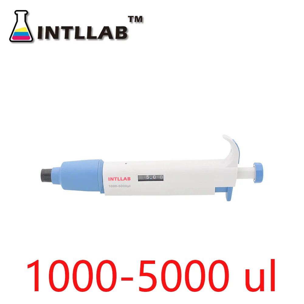 100–1000 ul MicroPipette Gun Lab Einkanal-Pipette, Pipette mit einstellbarem Volumen und Spitzen