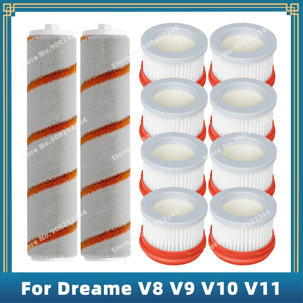 For Xiaomi Dreame V9 / V9 Pro / V10 Handheld Wireless Vacuum Cleaner Replacement parts Hepa Filter Main Rolling Brush