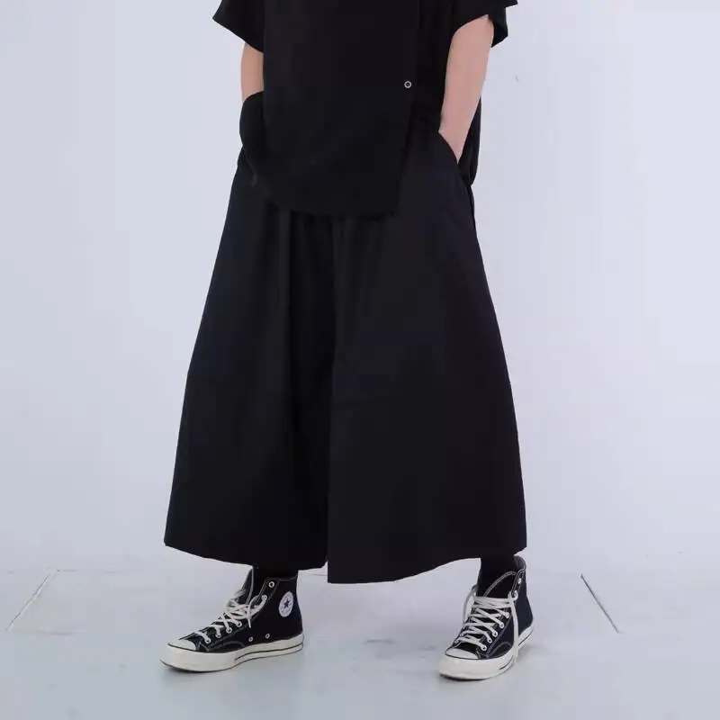 

Chengdu Taiguili Runway Skirt Hem Fat-Leg Dark Japanese Casual Men's Casual Pants Style Wide-Leg Men's Pants