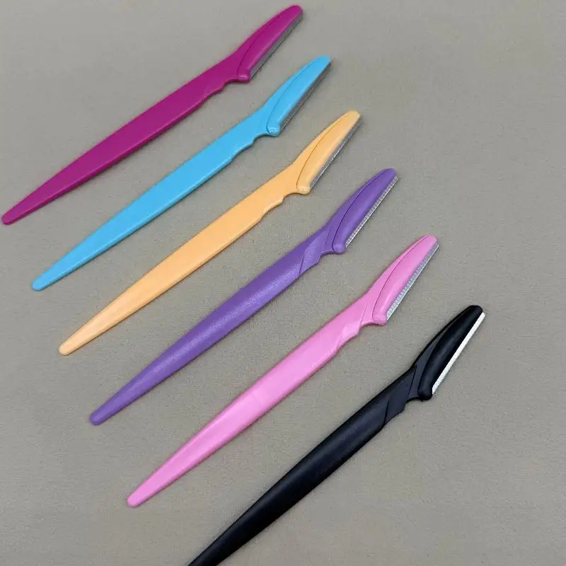 100Pcs/bag Portable Face Razor Eyebrow Trimmer Knives Hair Remover Eye Brow Trimming Shaping Epilation Hair Shaver Blades