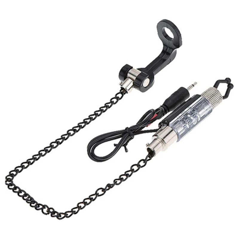 Iron Carp Fishing Bite Alarm Hanger Swinger Led Illuminated Indicator Durable Fish Tools Accessories Fishing Tool