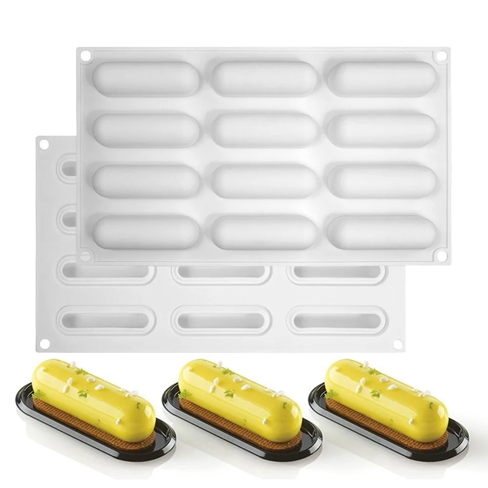 Durable Silicone Mousse Cake Mold Easy Release Non-Stick Pastry Mold Cylinder Food Grad Chocolate Mold Kitchen Bakeware