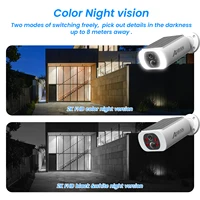ANRAN 2K Solar Security Camera 3/5MP Outdoor Wireless 2.4G WIFI Camera Battery Cam Floodlight Color Night Vision Can't Add NVR 6