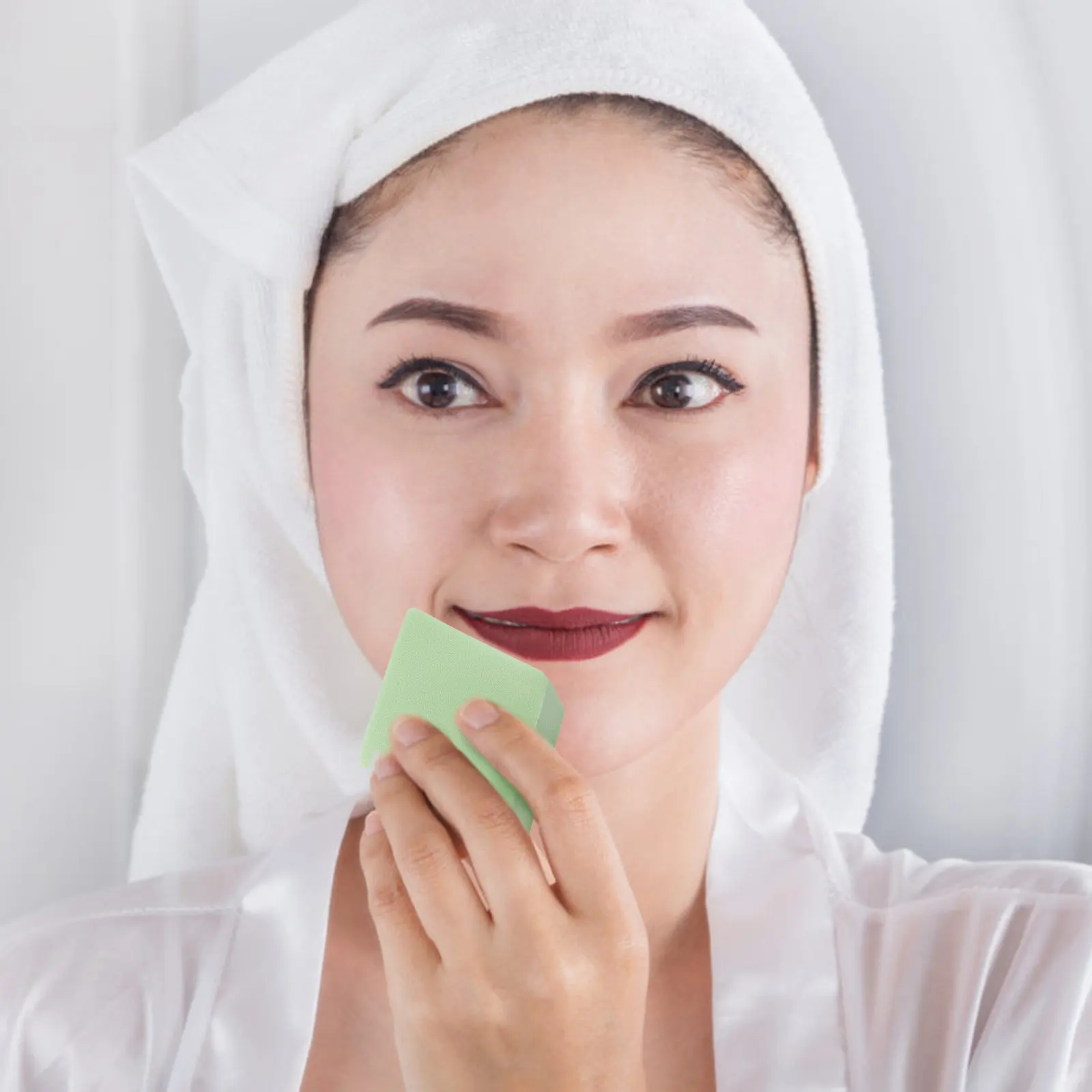 12 個パウダーパフメイクアップパフコンパクト菱形デザインルースパウダー塗布用フェイスブレンディングツール多機能ポータブル