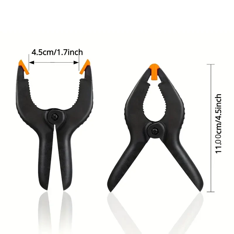 10 Pack Spring Clamp Set 4.5inch for Photography, Woodworking, Crafts, Home & Outdoor Projects - Versatile & Easy-to-Use Clips