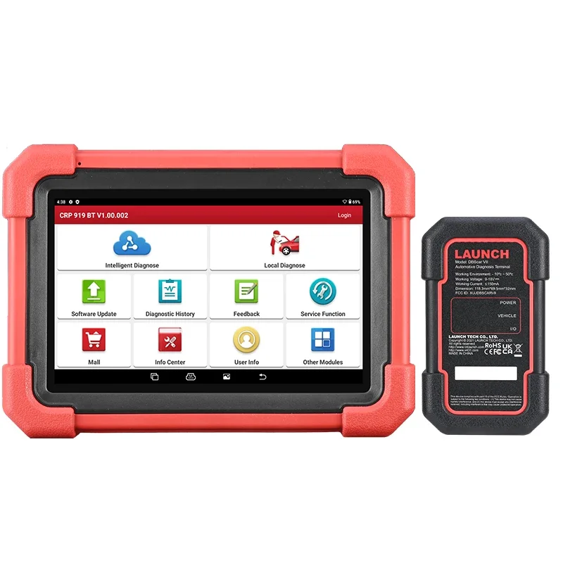 LANCERING CRP919X BT OBD2 Scanner Automotive Diagnostic Tools Auto CANFD DOIP ECU Codering Professionele Scan 2 Jaar Gratis Update - afbeelding 1