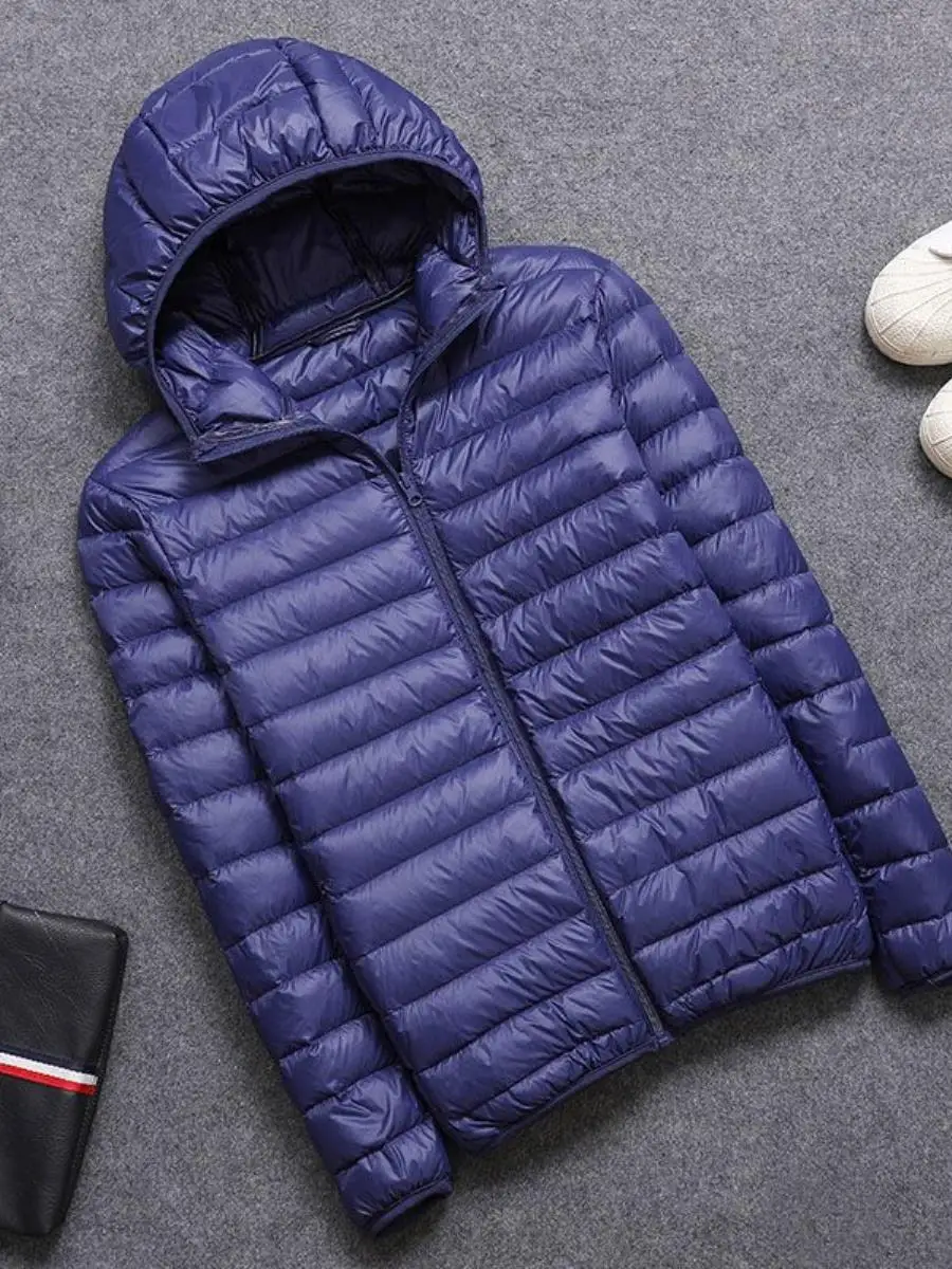 

Men's down Jaet Stand Collar Hooded ort Lightweight Large Size Trendy Autumn Winter New Arrival Casual Faion Coat