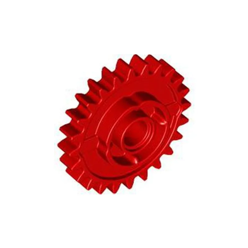 Small particle building block MOC 2471 technology sports car auto parts 24 gears with clutch on both sides, assembled