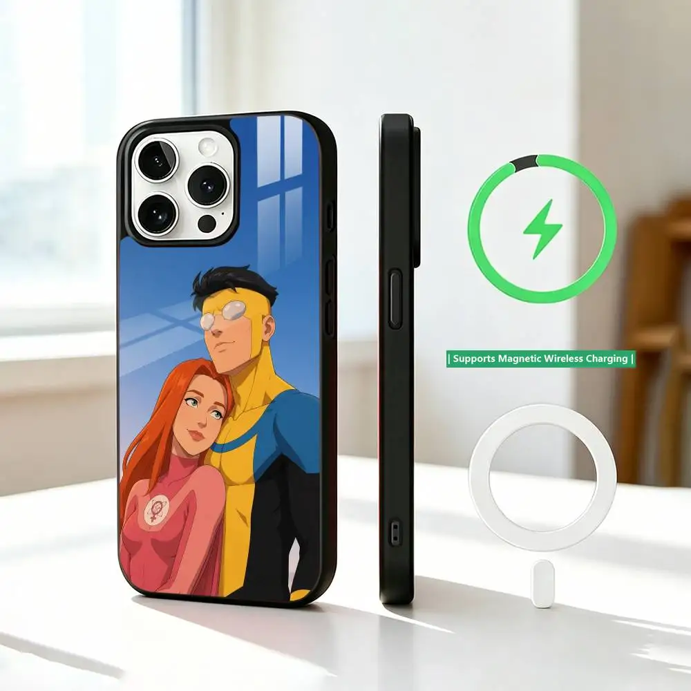 Cartoon I-Invincible Mark Grayson  Phone Case For iPhone17,16,15,14,13,12,11 Plus,Pro Allows magnetic wireless charging