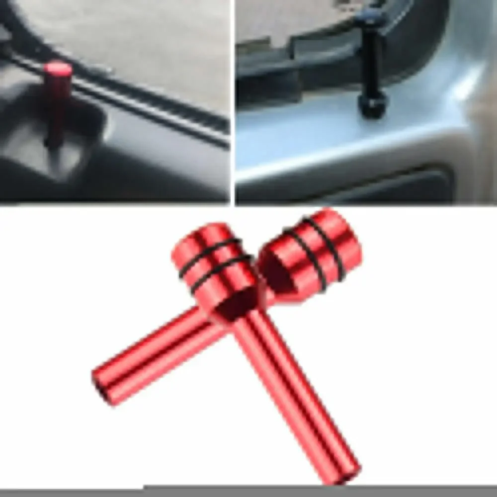 빨간색 자동차 트럭 인테리어 문짝 잠금 손잡이 풀 핀, 범용 액세서리, 2x