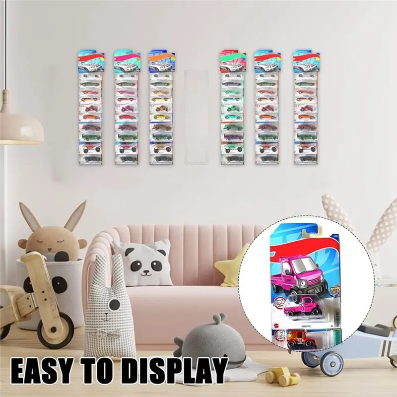 For Packaged Model Car Display Case 25 Pcs Clear Wall Display Case For Packaged Model Vehicles