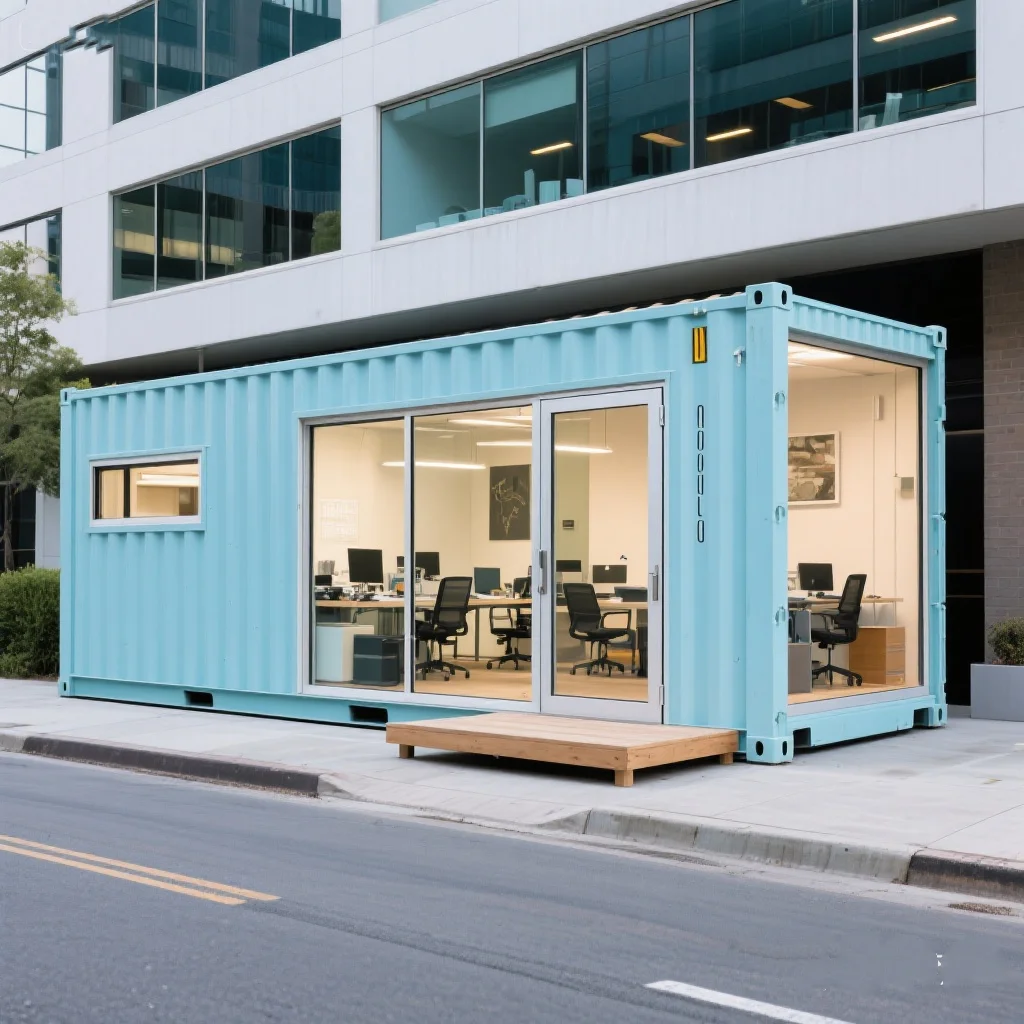 

Modern Steel Structure Container House Outdoor Glass Room Sunroom for Camping Beach Vacation sunroom