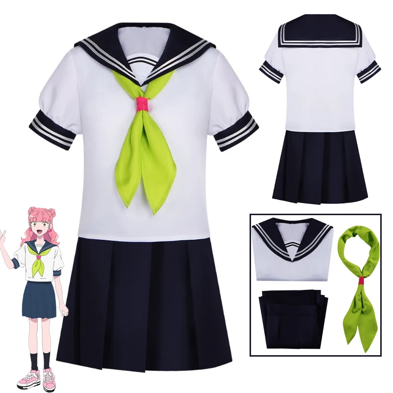 

New Anime You and I Are Polar Opposites Miyu Suzuki Cosplay Costume Wig JK School Uniform Cute Japanese Style Campus Set