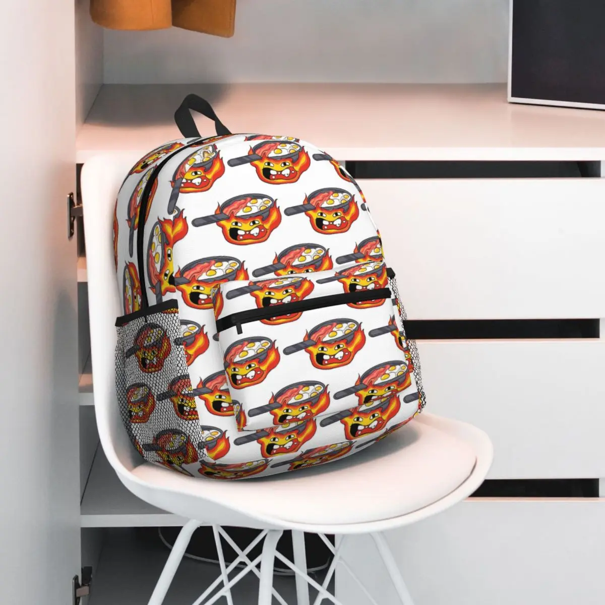 Calcifer May All Your Bacon Burn  Backpack Daypack Large Capacity Children BookBag School Bag Shoulder Bags for Men Women