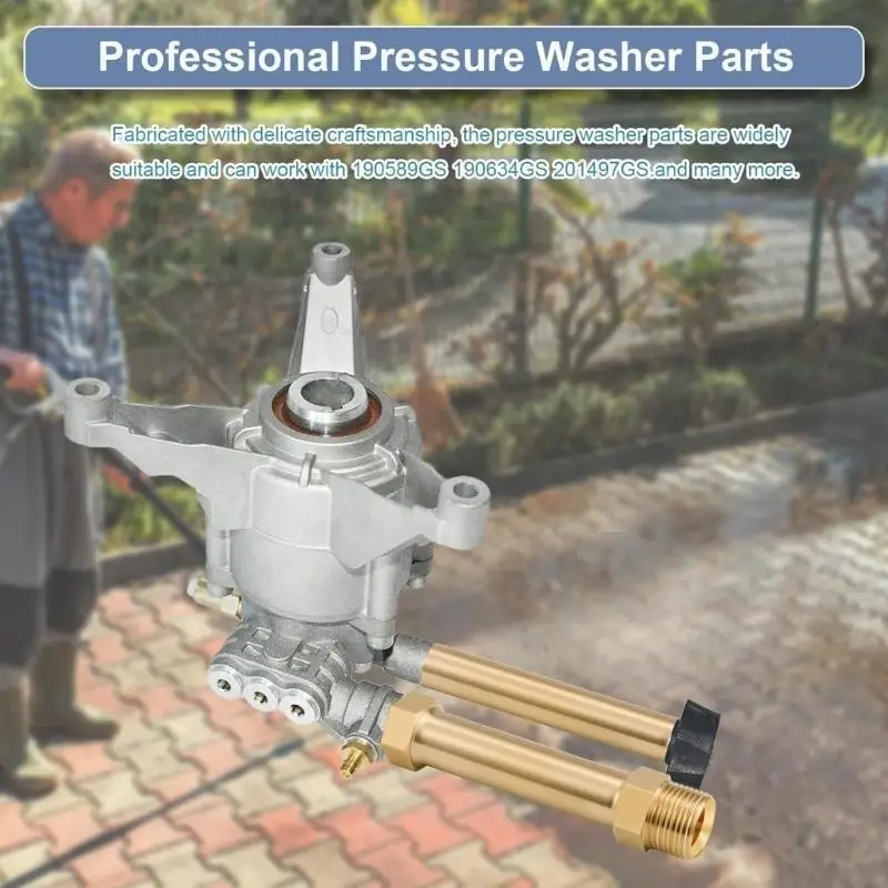 

WXTC Pressure Washer Outlet Tube Replacement for 201497GS 190589GS 190634GS Leak Resistant Metal Connector Accessories