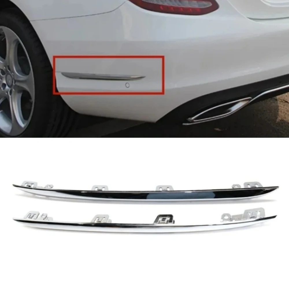 

Rear bumper chrome decorative strip A2058850521 A2058850621 For Mercedes Benz C-Class W205 2015-2018 C200 C300
