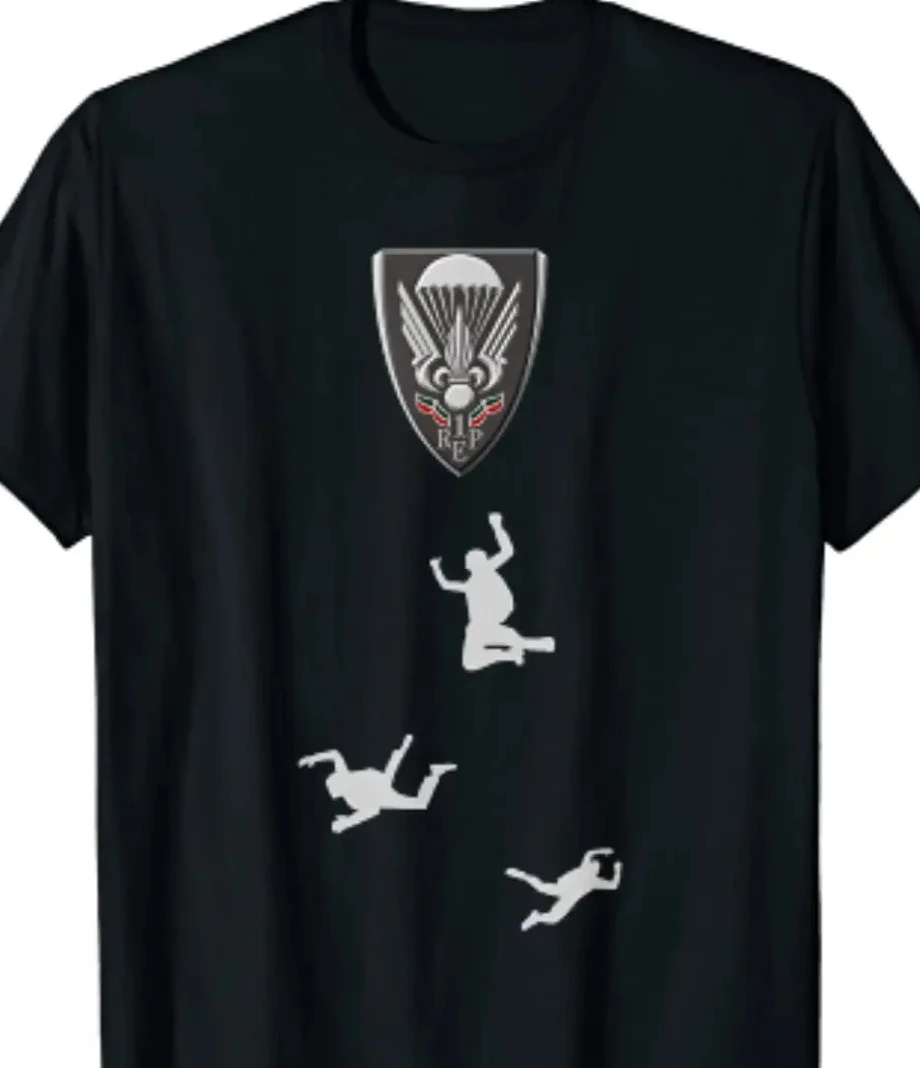 

Мужская футболка French Legion Etrangere Paratrooper Foreign Parachuter с коротким рукавом, повседневные летние футболки из 100% хлопка с круглым вырезом